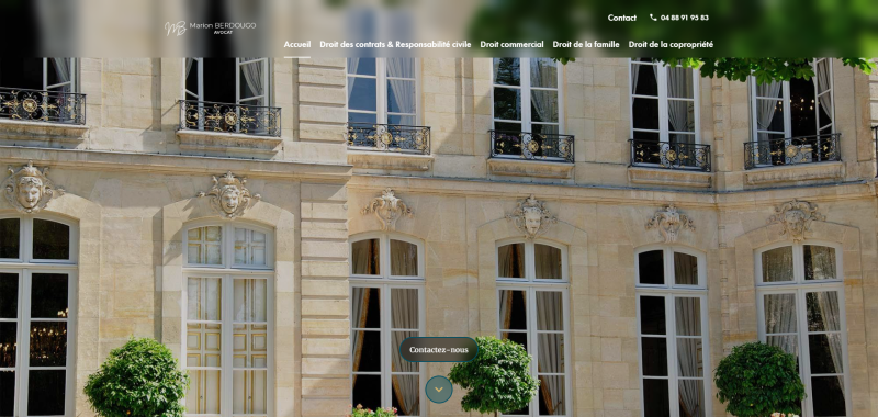 Création d'un site web avec stratégie SEO intégré pour Maître Berdougo, avocate à Cannes