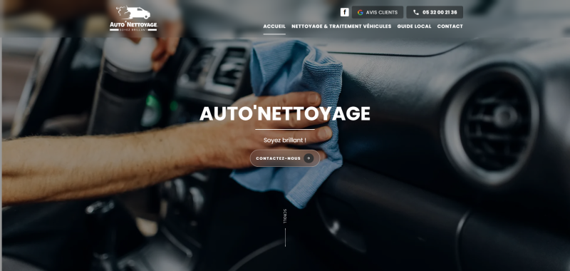 Création d'un site web optimisé pour Auto'Nettoyage, spécialiste du detailing auto sur le Bassin d’Arcachon