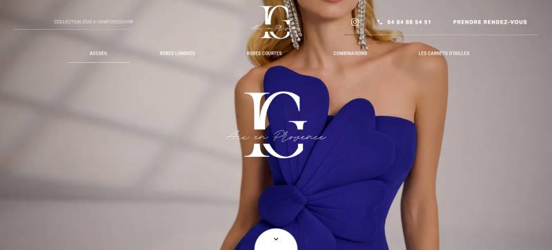 Refonte digitale du site pour les robes de soirées à Marseille
