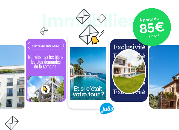 Partagez vos exclusivités en 1 clic et (fidélisez) vos clients grâce à la newsletter Jalis !