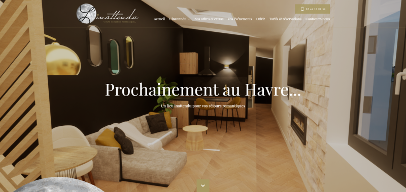 Création du nouveau site SEO de L’Inattendu, la référence des love rooms au Havre