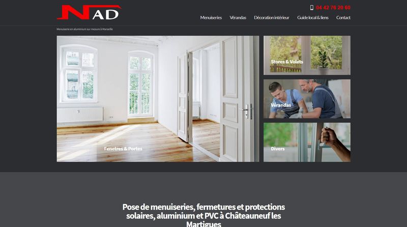 Entreprise de menuiserie métallique sur Aix-en-Provence - Nad Alu