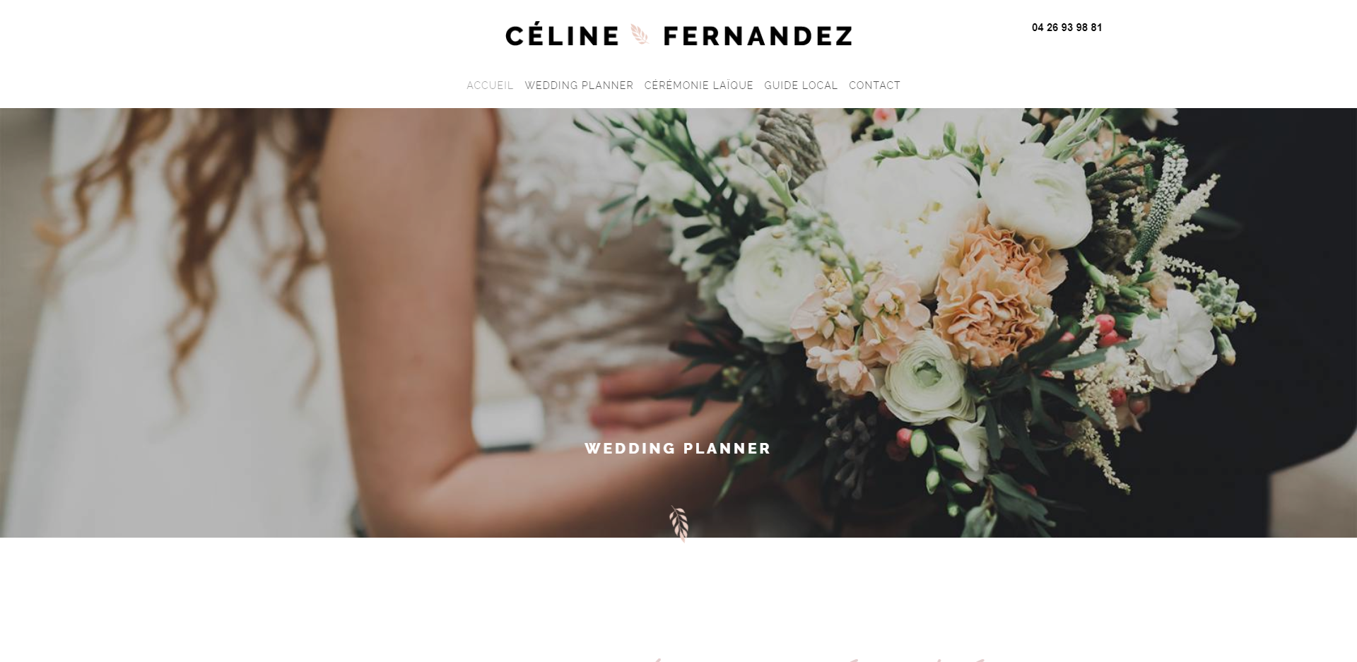 Création de site internet pour une organisatrice de mariage dans la région PACA