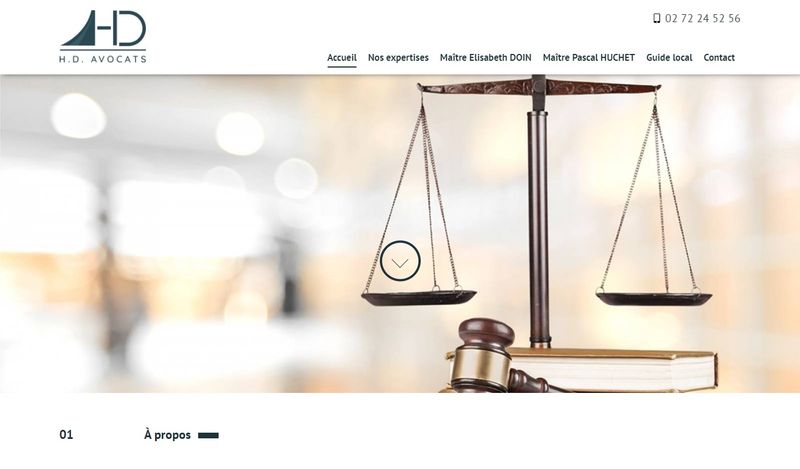 Création de site internet pour le cabinet HD avocats au Havre