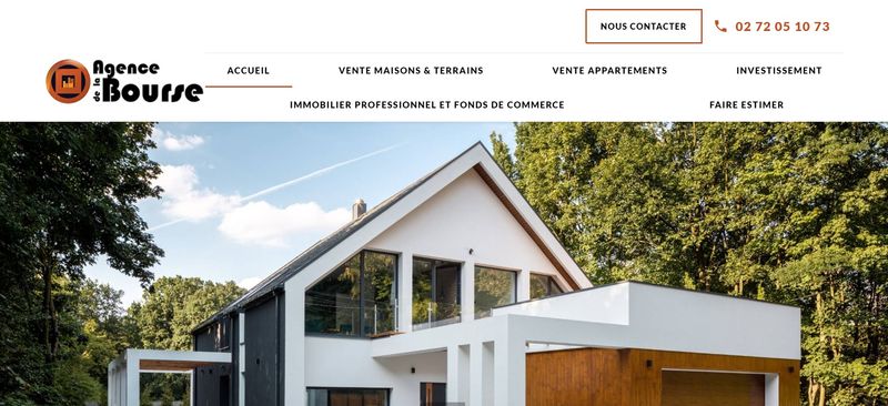 Création et refonte d'un site Internet d'une agence Immobilière au Havre - L'Agence de la Bourse