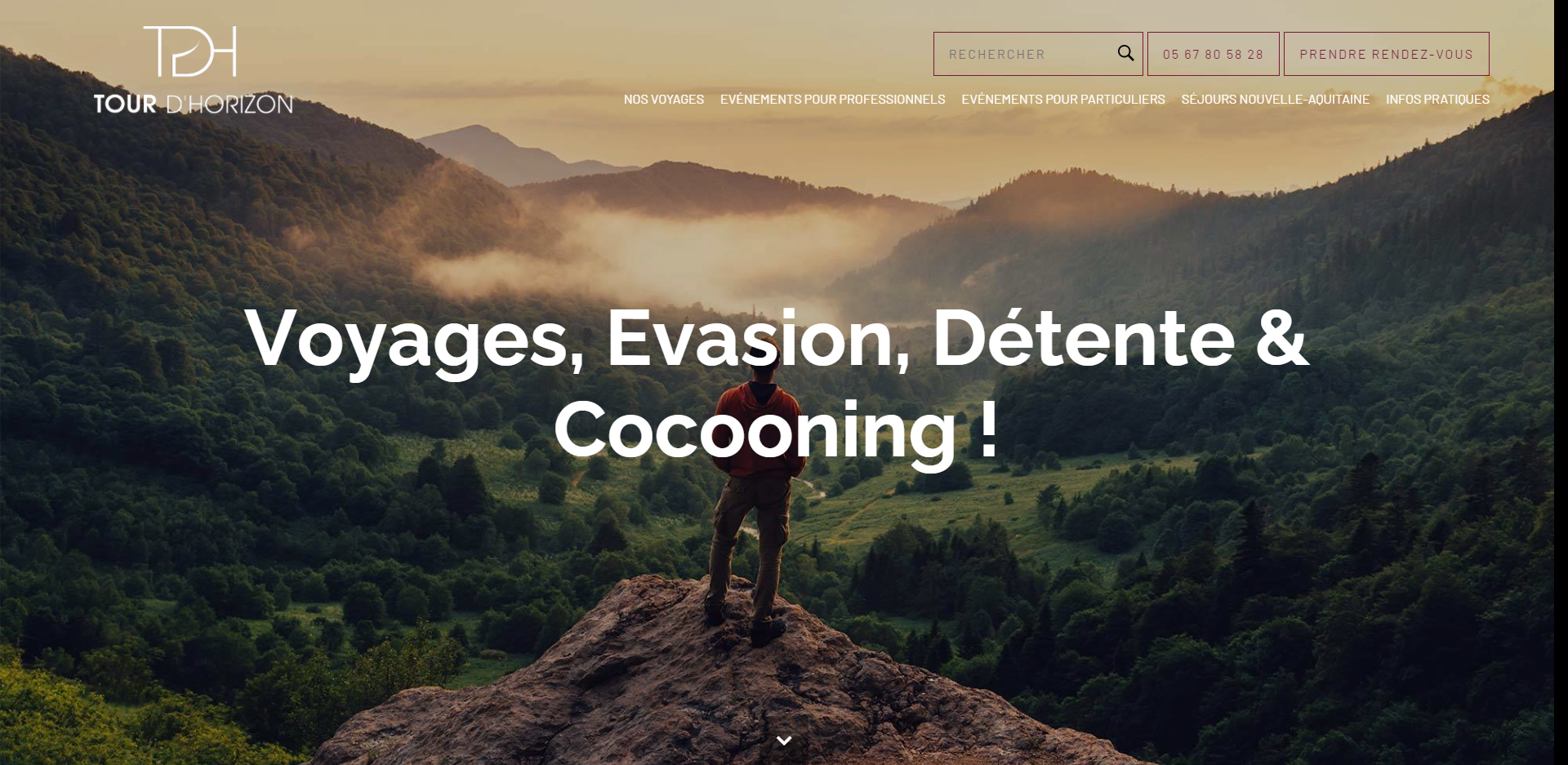 Création du site internet pour Tour D'Horizon, agence de voyage à La Teste-de-Buch