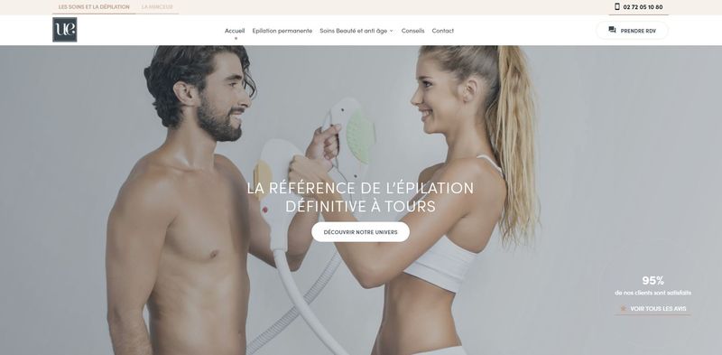 Epilation lumière pulsée Tours
