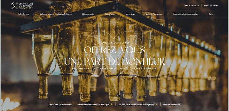 Location de salle et gîte en Beaujolais - Les Maisons du Bonheur