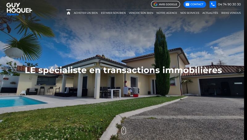 Agence immobilière pour estimation gratuite à Tignieu-Jameyzieu - Guy Hoquet Tignieu