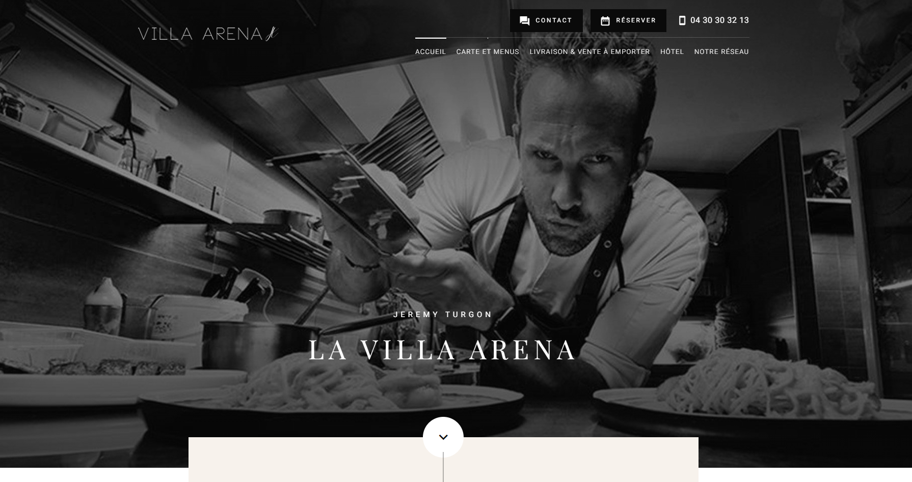 Réalisation d'un site pour un restaurant bord de mer de cuisine semi-gastronomique à Carry-le-Rouet