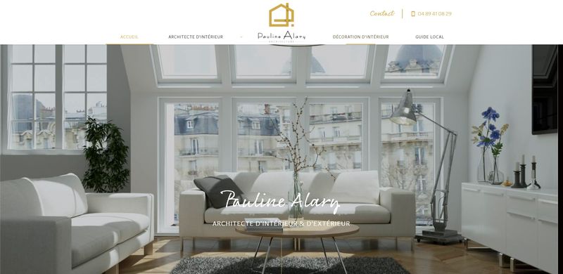 Création d'un site internet pour Pauline Alary : décoratrice et architecte d'intérieur à Puyloubier