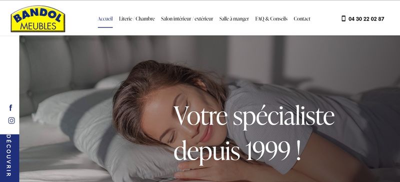 Magasin literie vente matelas 140 avec livraison et montage à Bandol La Cadière