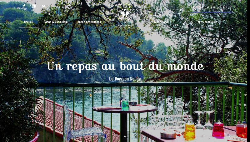 Restaurant en bord de mer à Hyères - Restaurant Le Poisson Rouge