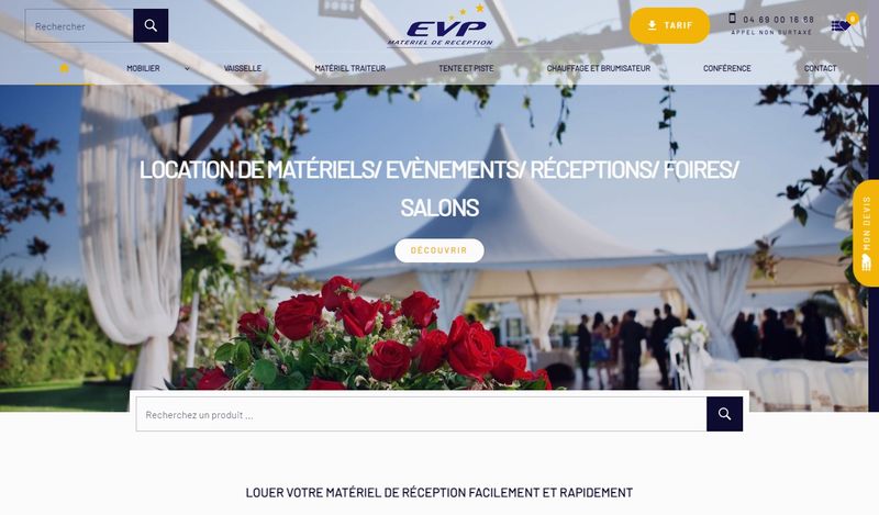 location de mobilier de mariage sur marseille