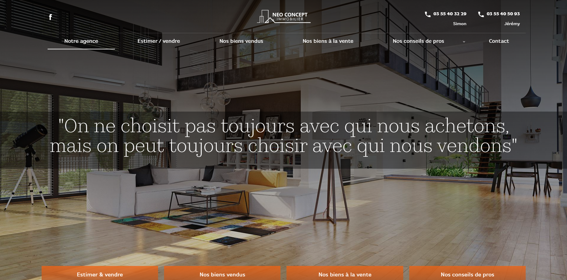 Création d'un site internet pour l'agence Simon et Jérémy à Brumath dans le Bas-Rhin