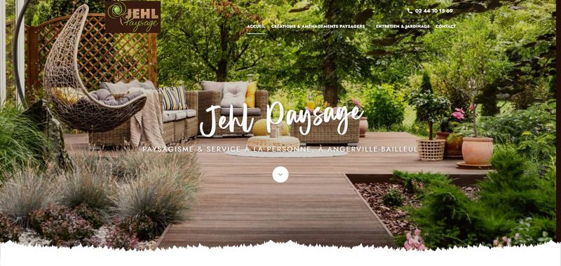 Création d'un site web pour JEHL Paysage : Jardinier Paysagiste à Fécamp