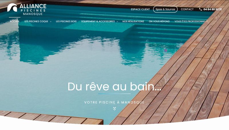 Vente de piscines coque ou en bois à Manosque - Alliance Piscines 04