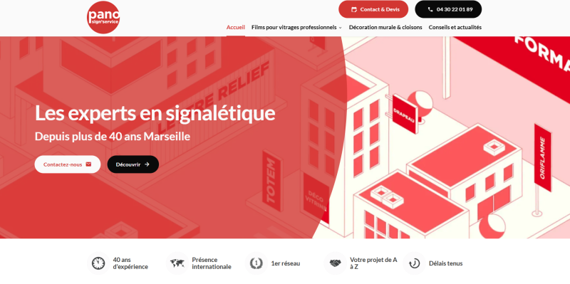 Création de site internet pour un expert en films solaires à Marseille 12e - PANO Marseille 12e