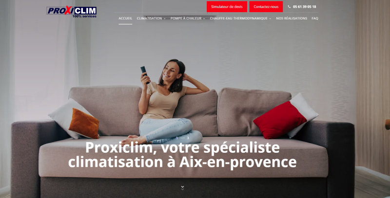 Installateur de climatisations révérsibles et de pompes à chaleur à AIx-en-Provence - Proxiclim