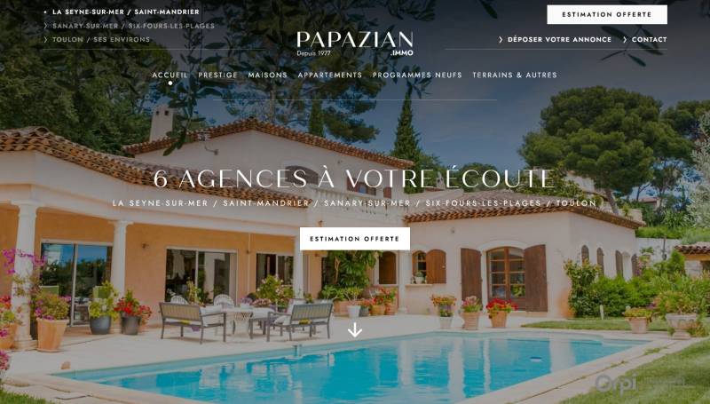 Agences Papazian : Agences immobilières à Sanary-sur-Mer et La Seyne-sur-Mer
