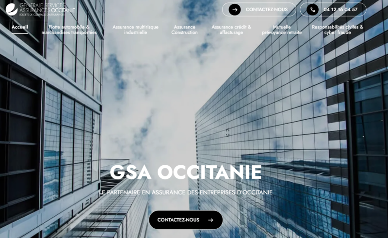 Création du site internet pour un cabinet de courtiers en assurances professionnelles à Perols