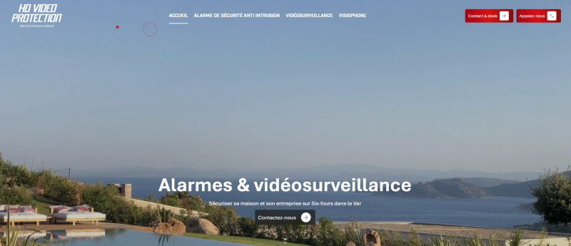 Création de site internet pour un expert en sécurité électronique à Toulon et Six-Fours - HD Vidéo Protection