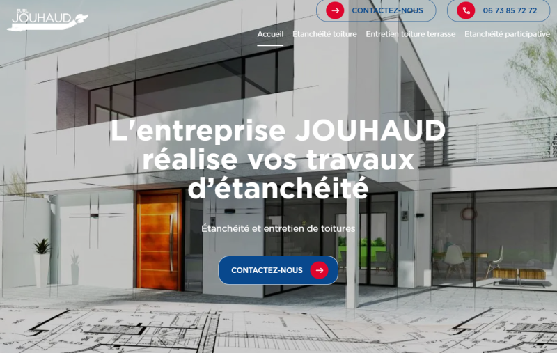 Création d'un site internet pour une entreprise d'étanchéité pour toiture à Gradignan