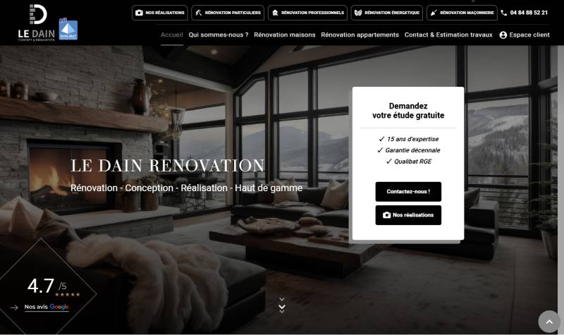 Entreprise de rénovation et de décoration intérieure - Le Dain Concept Rénovation