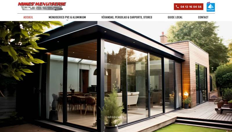 Création du site de Nîmes' Menuiserie, entreprise présente dans le Gard (30)