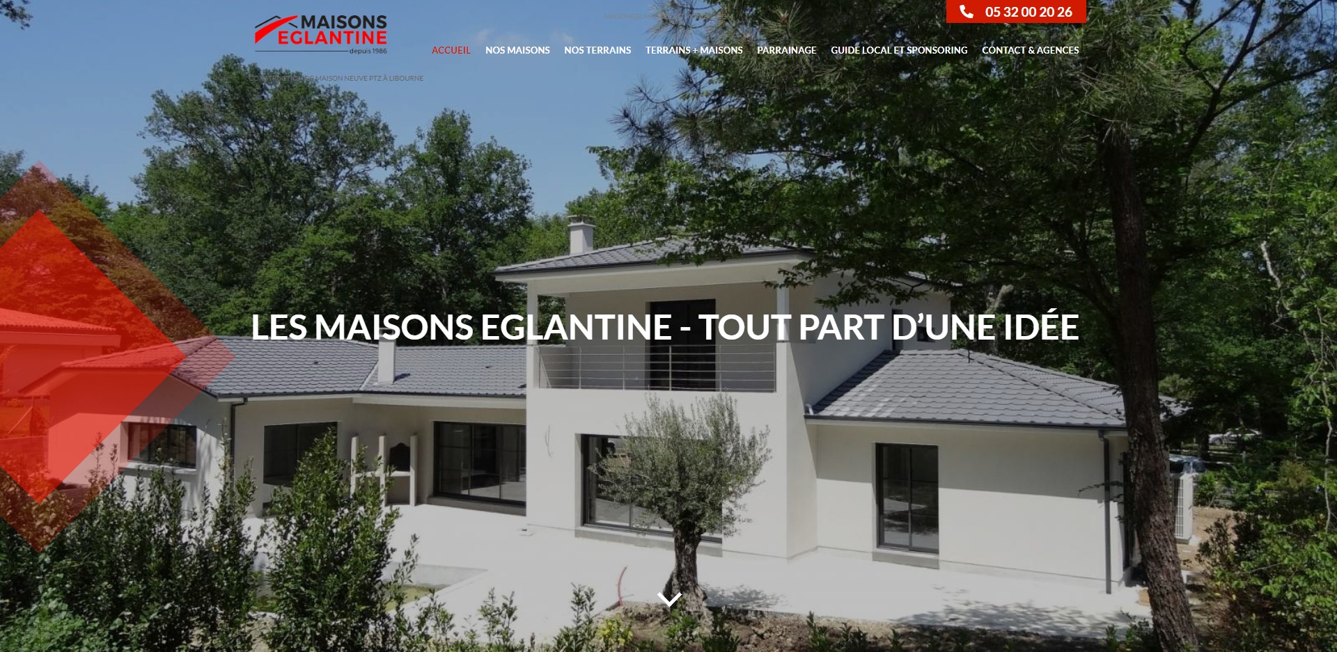 Constructeur de maisons individuelles et achat de terrain en Gironde - Maisons Églantine