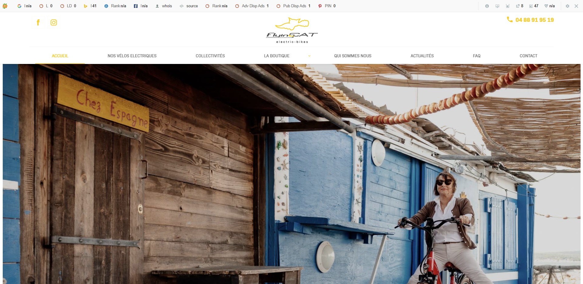 Création d’un site internet pour Flying Cat, le spécialiste des vélos électriques à Sète 