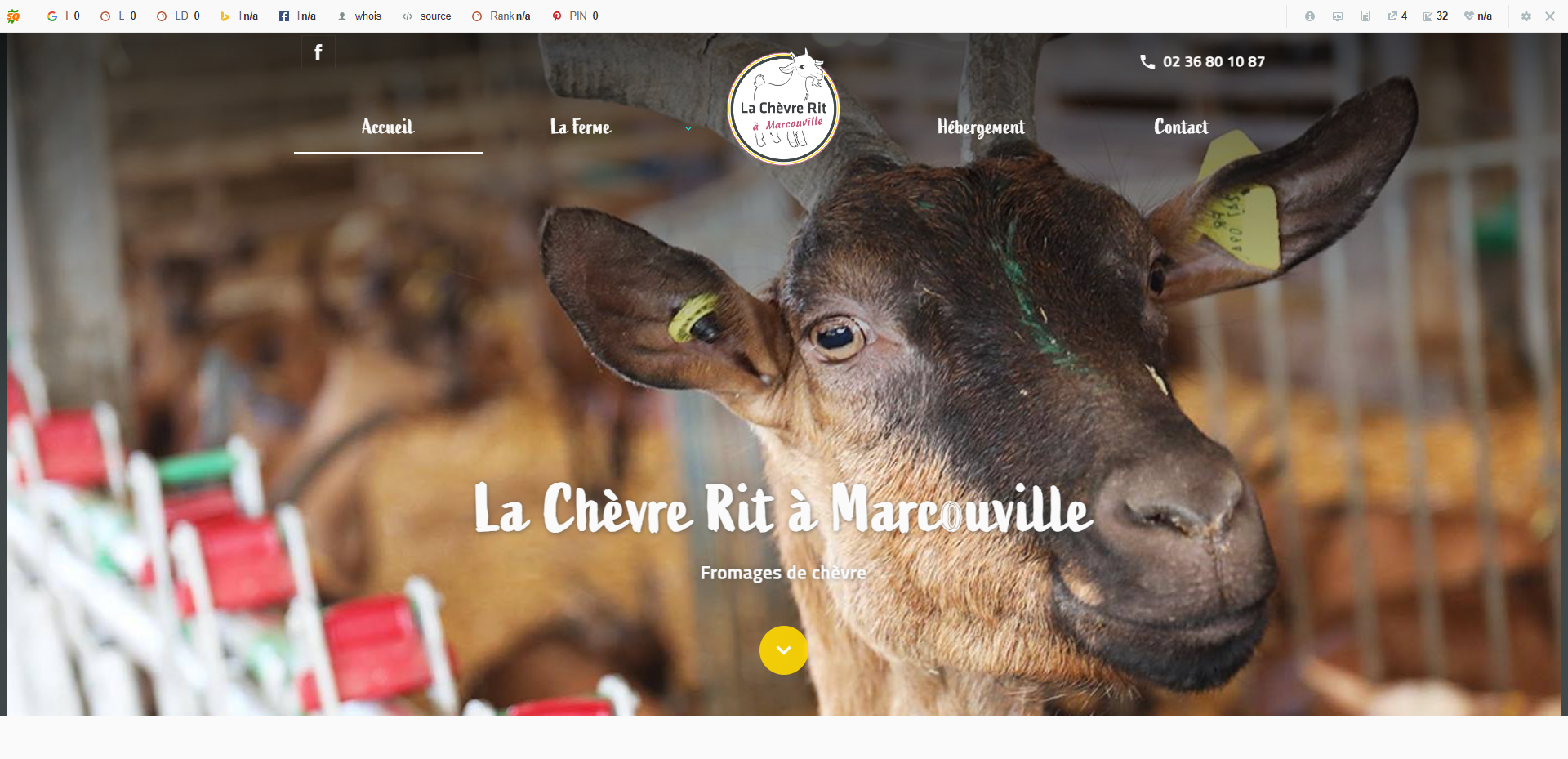 Création d’un site internet pour la ferme de la Chèvre Rit proche de Rouen