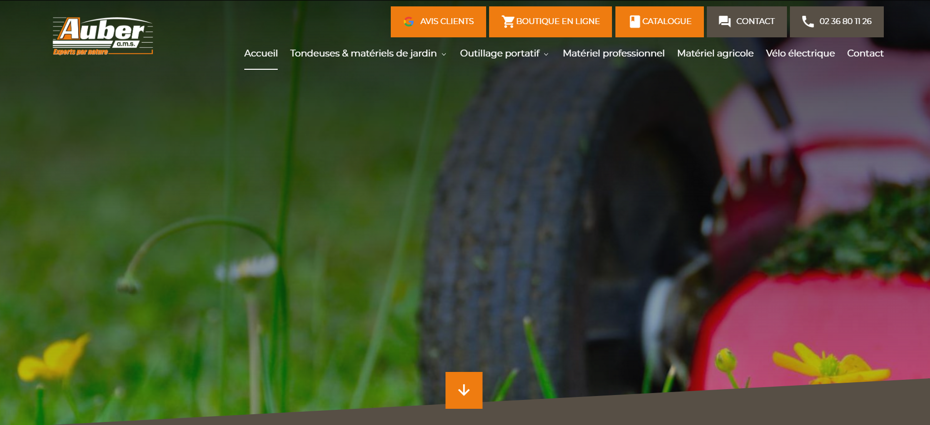Création de site web pour un magasin spécialiste du matériel de parcs et jardins à Thiétreville en Seine-Maritime - Auber AMS
