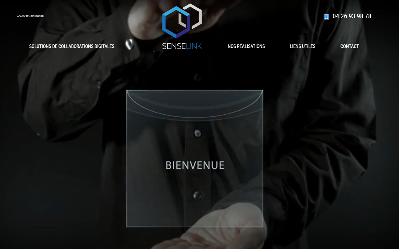 Création d'un site pour une entreprise spécialisée en solutions digitales pour entreprise à Lyon - Senselink