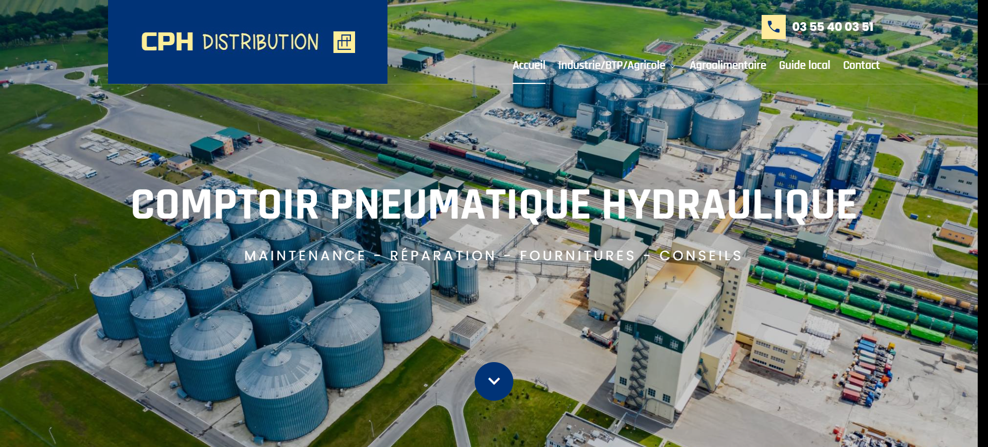Création d’un site web pour CPH Distribution, expert en hydraulique et pneumatique en Meurthe et Moselle