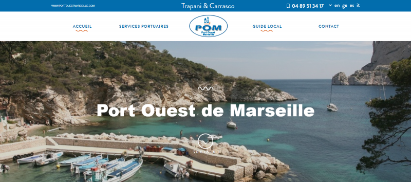Réalisation d'un site internet pour la location de places de port à l'Estaque - Port Ouest Marseille