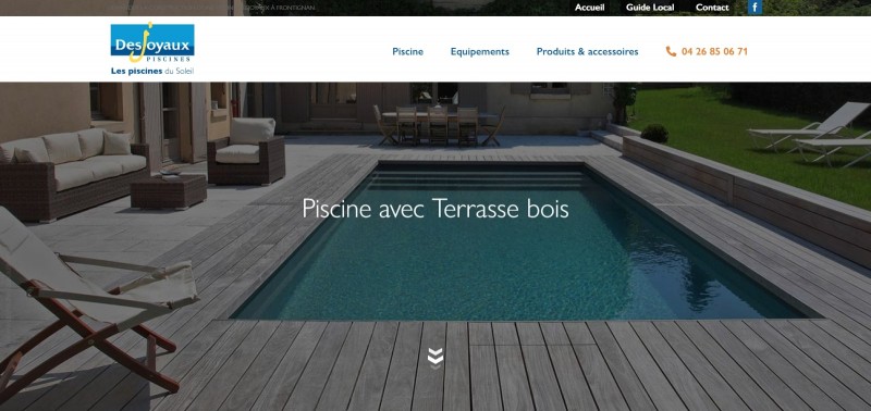 Création d'un site internet pour une entreprise de construction de piscines à Frontignan - Les Piscines du Soleil