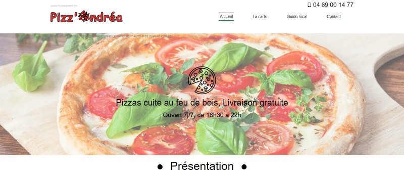 Pizzeria avec livraison à domicile à Plan-de-Cuques - Pizz'Andrea