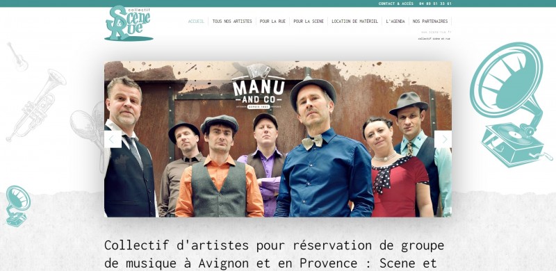 Création du site internet d'un collectif musical à Avignon - Scène 