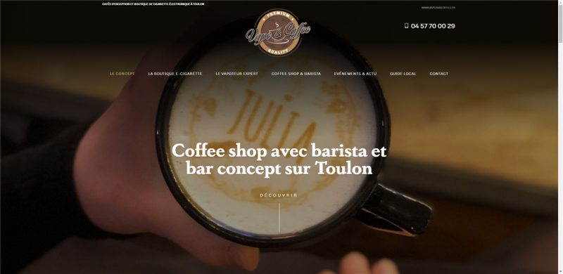 Coffe shop avec barista à Toulon 