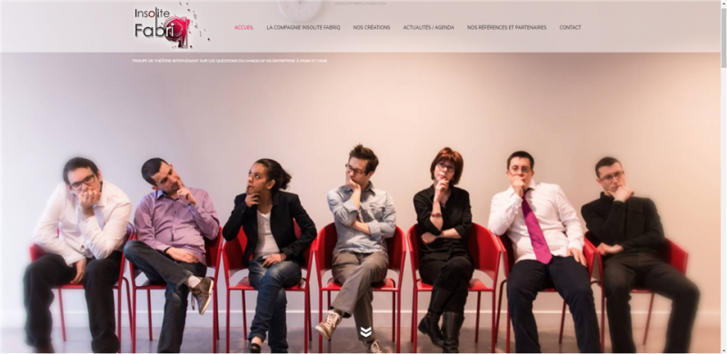 Création d'un site internet pour une troupe de théâtre spécialisée sur les questions du handicap en Rhône-Alpes 