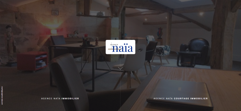 Création d'un site Internet pour agence immobilière et courtage à Bordeaux - Agence Naïa