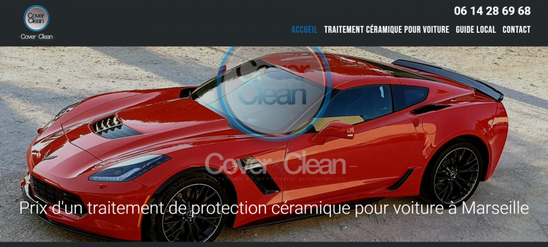 Création d'un site Internet pour un spécialiste du traitement de protection céramique pour voiture - Cover 