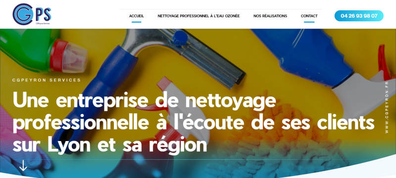 Création du site internet de CG Peyron Services, société de nettoyage pour les professionnels à Lyon