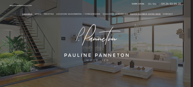 Création d’un site internet pour Pauline Panneton, agence immobilière sur Aix-en-Provence