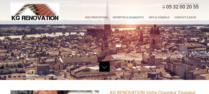 KG Rénovation, entreprise de couvreurs pour Vos Travaux de toiture à Saint Médard-en-Jalles