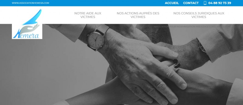 Création de site pour une association d'aide aux victimes d'accidents corporels à Lyon - Association Hemera