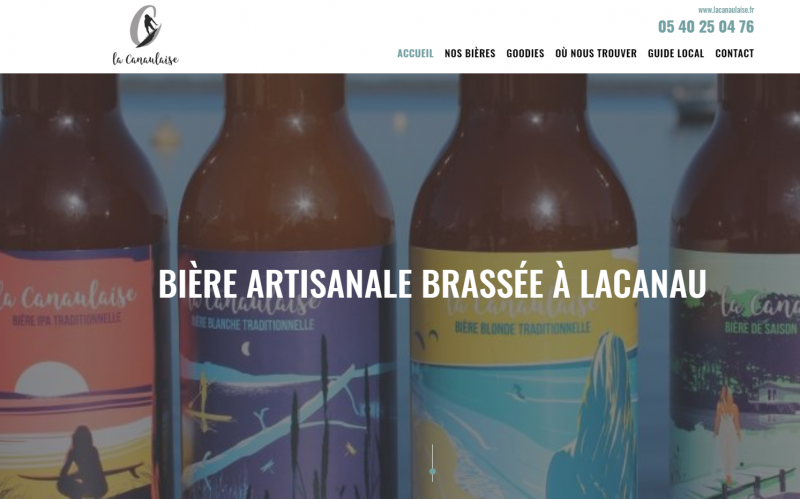 La Canaulaise, marque de bière artisanale conçue à Lacanau