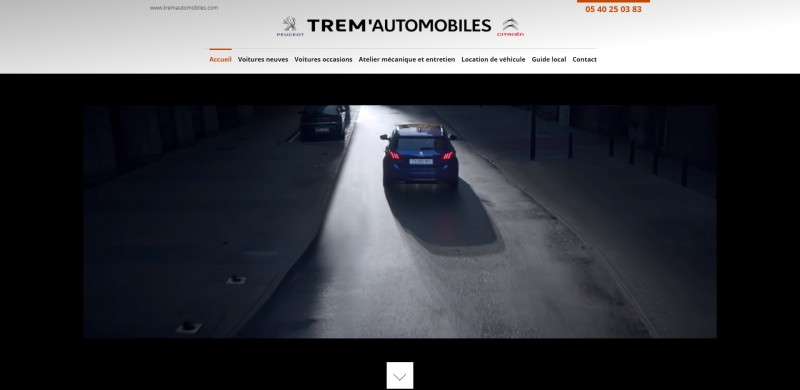 Création du site internet pour un garage automobile à Castelnau-d'Estrétefonds - Trem'Automobiles