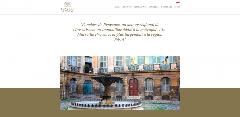 Création de site internet pour un investisseur immobilier à Marseille - Foncière de Provence